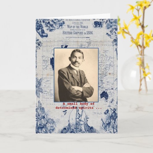 M. Gandhi カード (黄色い花)