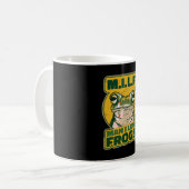 M.I.L.Fマン、私はカエルが大好き コーヒーマグカップ (正面左)