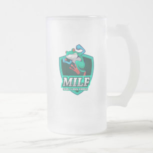 M.I.L.F. – 男、私はカエルが好き フロストグラスビールジョッキ