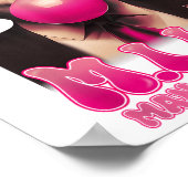 M.i.l.f Man I love Felons おもしろい Pink Bubble Gum Tr ポスター (角)