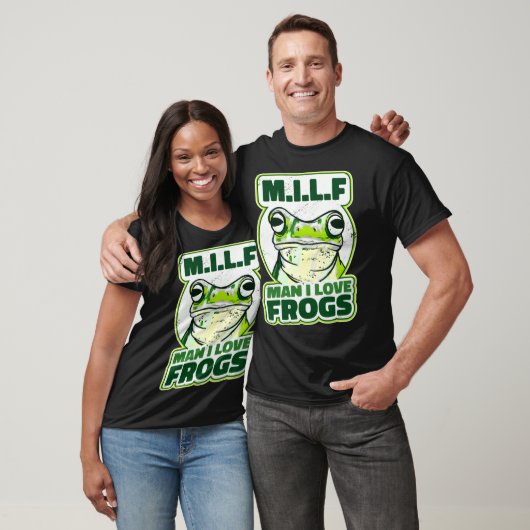 M I L F  Man i Love Frogs I  Frog Tシャツ (ユニセックス)