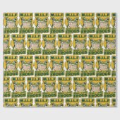 M.I.L.F Man I love Frogs Wrapping紙，カエル ラッピングペーパー (フラット)