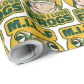 M.I.L.F Man I love Frogs Wrapping紙，カエル ラッピングペーパー (ロールコーナー)