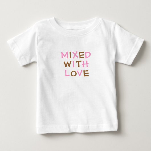 M, I, X, E, D, W, I, T, H, L, O, V, E ベビーTシャツ (正面)