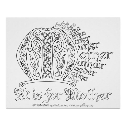 「M is for Mother」カラーインポスター ポスター (正面)