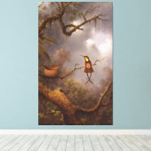 M. J. HEADE – クリムゾントパーズハミングバード(1870-83) キャンバスプリント (インサイチュ (ウッドフロア))