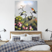 M. J. HEADE – 北米のルビースロート(1865) キャンバスプリント (インサイチュ (寝室))