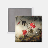 M.J. J. J.ハミングバード付きパッションフラワーズヒード マグネット (正面/裏面)