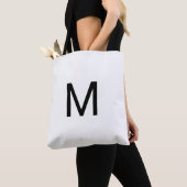 M letter  tote bag トートバッグ (クローズアップ)