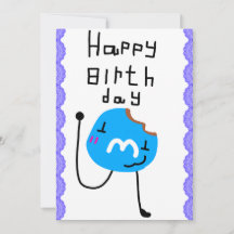 M&M バースデー インビテーション