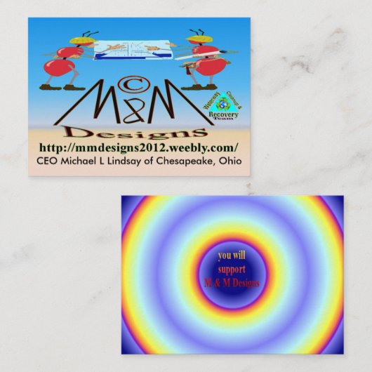 M & M Deisgns BIZカード3 名刺 (正面/裏面)