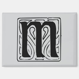 M Monogramm schwarz マグネット