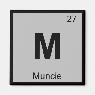 M - Muncie Indiana化学の周期表記 マグネット