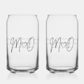 M+O結婚式 ガラス缶 (正面)