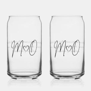 M+O結婚式 ガラス缶
