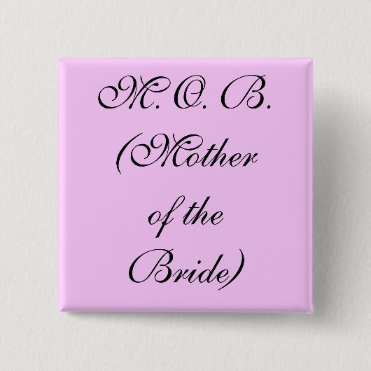 M.O.B. ボタン 缶バッジ (正面)