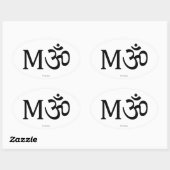 M-OM, Yoga Mom，オーバルステッカー 楕円形シール (シート)