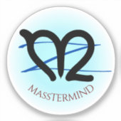 m-over-z MassTERMIND、カスタムテキスト シール (正面)