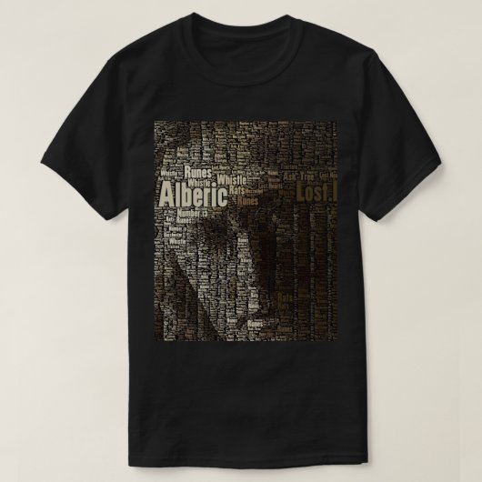 M R James – 古代（言葉で…） Tシャツ (デザイン正面)
