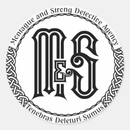 M&Sステッカー澄ん ラウンドシール (正面)