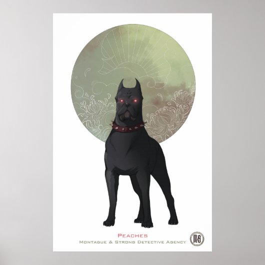 M&S桃のポスター – モナ・フィンデンによるアート ポスター (正面)