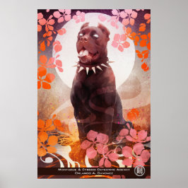 M&S桃のポスター – Art by Galen Dara ポスター