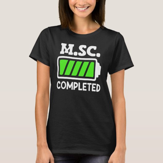 M Sc修士課程修士課程修了2 Tシャツ (正面)