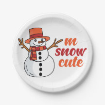 M SnowPaper Plate