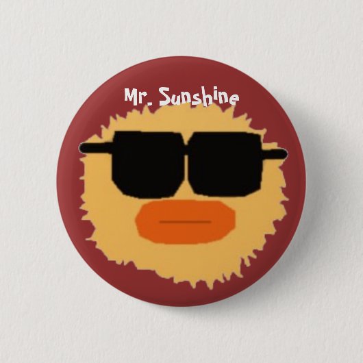 M.sunshineのコピー、Sunshine氏 缶バッジ (正面)