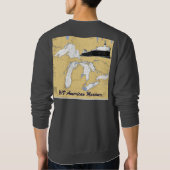 M/Vのアメリカの船員は、五大湖ワイシャツを図表にします スウェットシャツ (裏面)