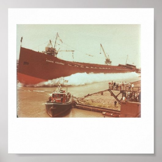 M/Vエドモンド・フィッツジェラルドの立ち上げ1957年6月 ポスター (正面)