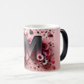 M Valentine Alphabet 3D モーフィングマグカップ (正面右)