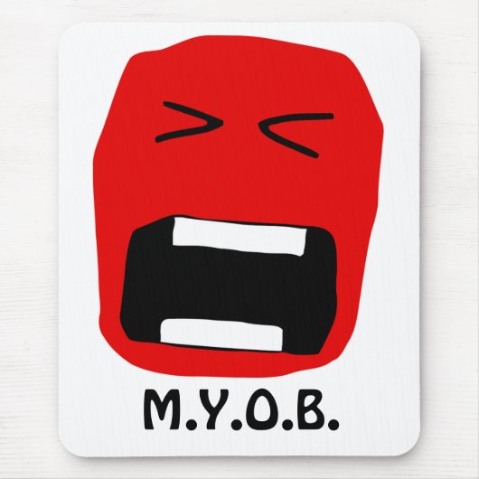 M.Y.O.B. マウスのマット マウスパッド (正面)