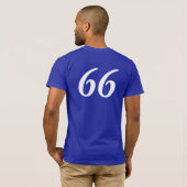 Maのべたつく物のフットボールティー Tシャツ (裏面フル)