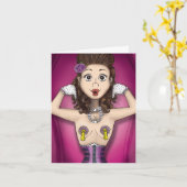 Maのブラを見ないで下さい! (メッセージカード) カード (黄色い花)