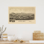 MAパノラママップ – 1890 ポスター (キッチン)