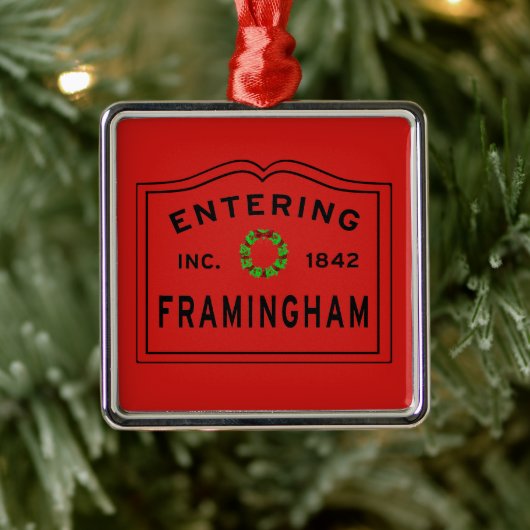 MAフラミンガムにクリスマスが入る メタルオーナメント (ツリー)