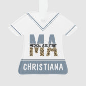 MA医療カスタムアシスタントLeopardプリント オーナメント (正面)