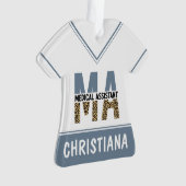 MA医療カスタムアシスタントLeopardプリント オーナメント (正面)