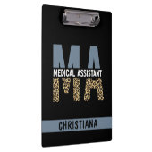 MA医療カスタムアシスタントLeopardプリント クリップボード (右)