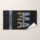 MA医療カスタムアシスタントLeopardプリント ハンドタオル (ハンドタオル)