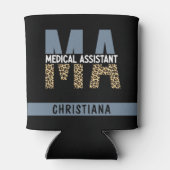 MA医療カスタムアシスタントLeopardプリント 缶クーラー (裏面)