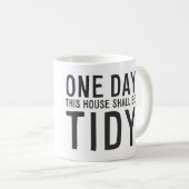MA040は1日この家整頓されています コーヒーマグカップ (正面右)