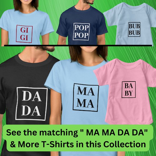 MA MA (Matching DA DA BA BYなど)レディースT-Shir Tシャツ