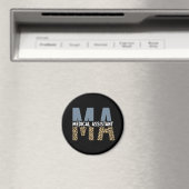 MA Medical Assistant Leopard Print マグネット (インサイチュ (食洗機))