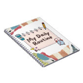 ma routine quotidienne Cahier à spirales ノートブック (右側)