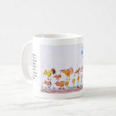 Ma Theuの第2グレーダー"鶏" コーヒーマグカップ (正面左)