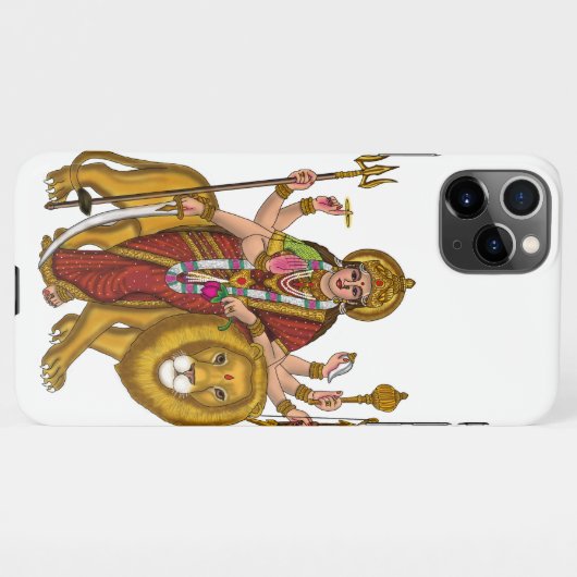 Maa Durga Phone Case iPhoneケース (裏面横)