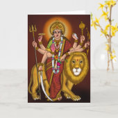 Maa Durga Speaker カード (黄色い花)