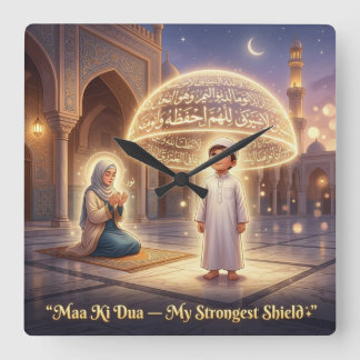 Maa Ki Dua Protection Dome | Islamic Mother’s Day  スクエア壁時計